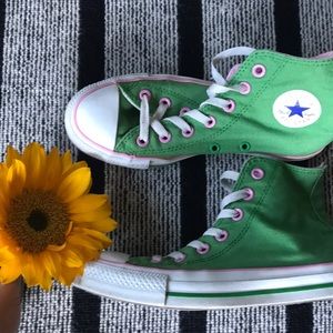 Converse high top green sz6